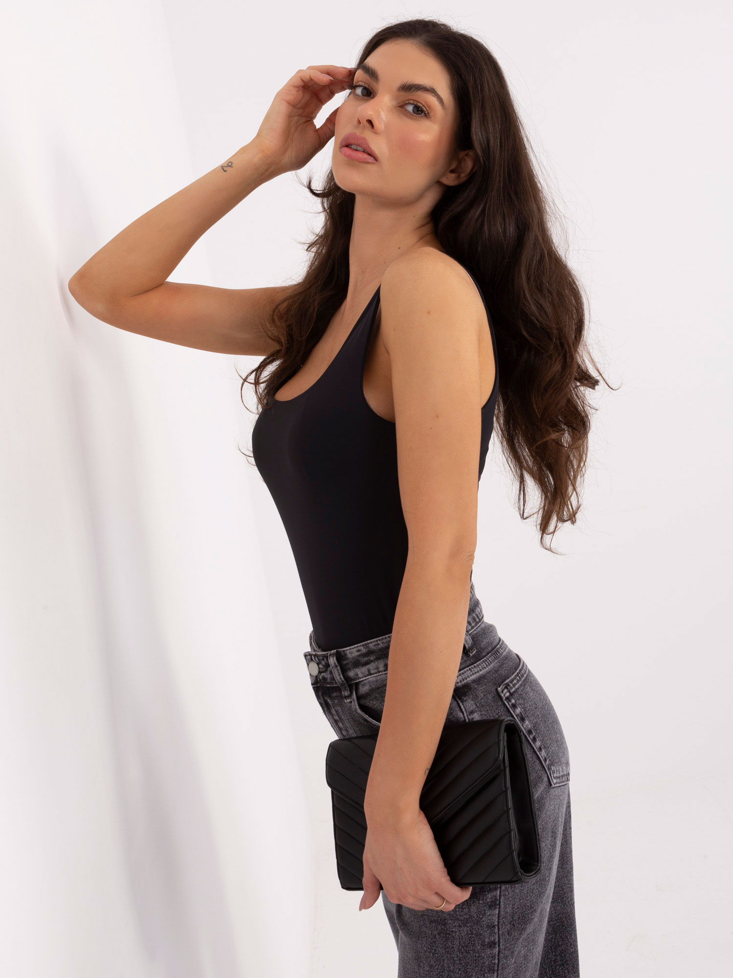 Ärmelloses Damen Basic Top gerippt figurbetont Rundhals Damenmode