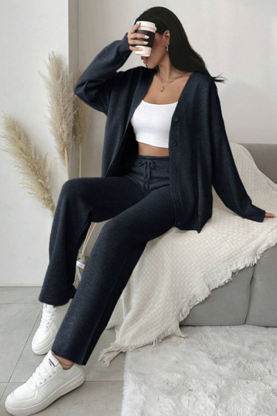 Basic Cardigan Set Damen mode