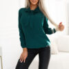 Elegante Business Bluse mit Schleife vorne Damenmode