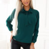 Elegante Business Bluse mit Schleife vorne Damenmode