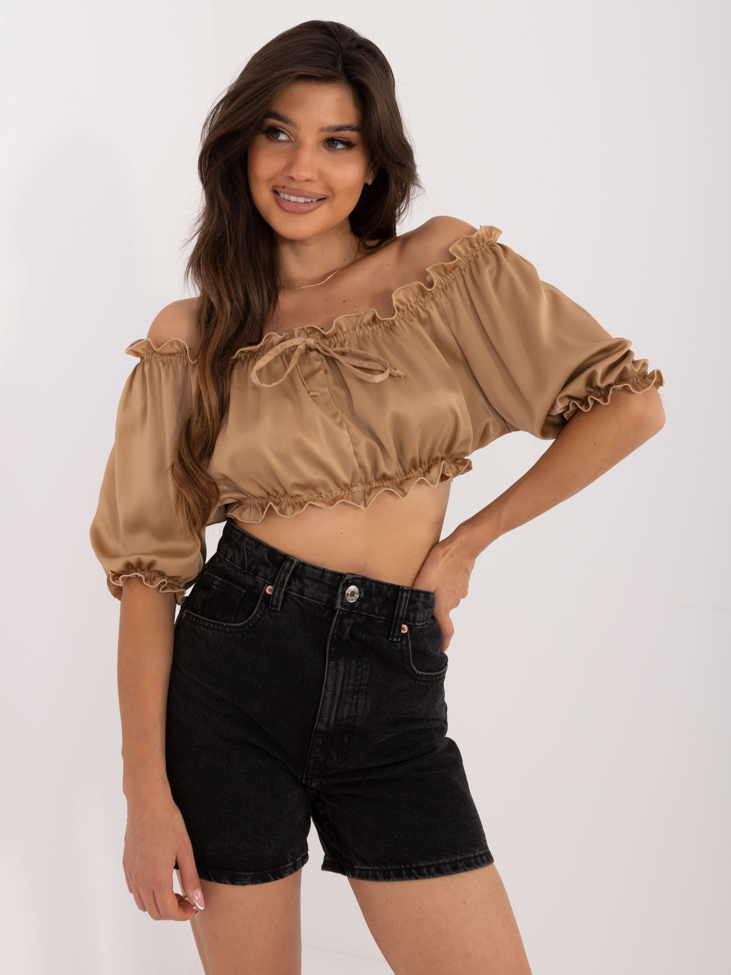 Elegante Damenbluse im spanischen Stil Damenmode