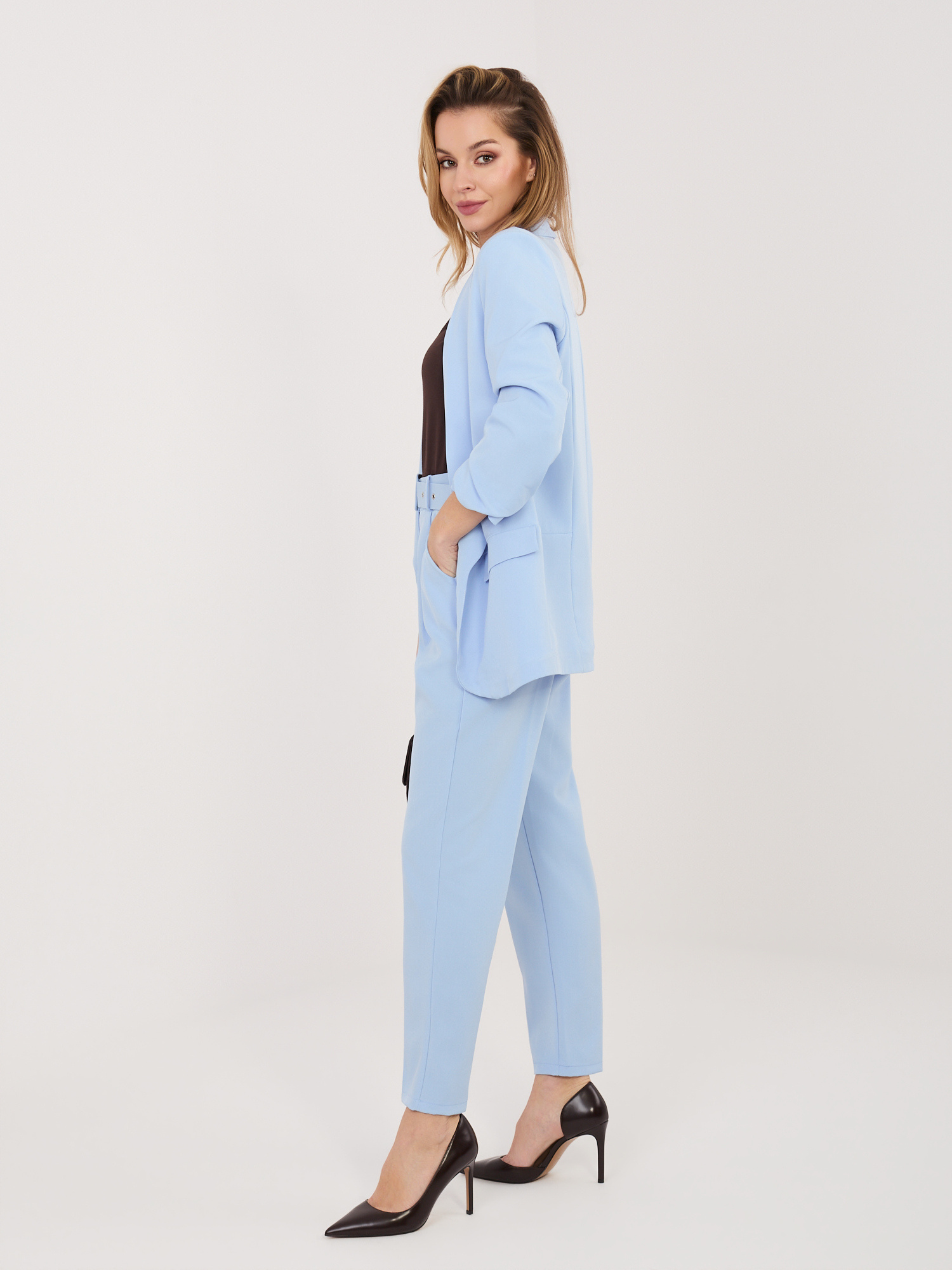 Eleganter Damen Zweiteiler mit 78 Hose Damen mode