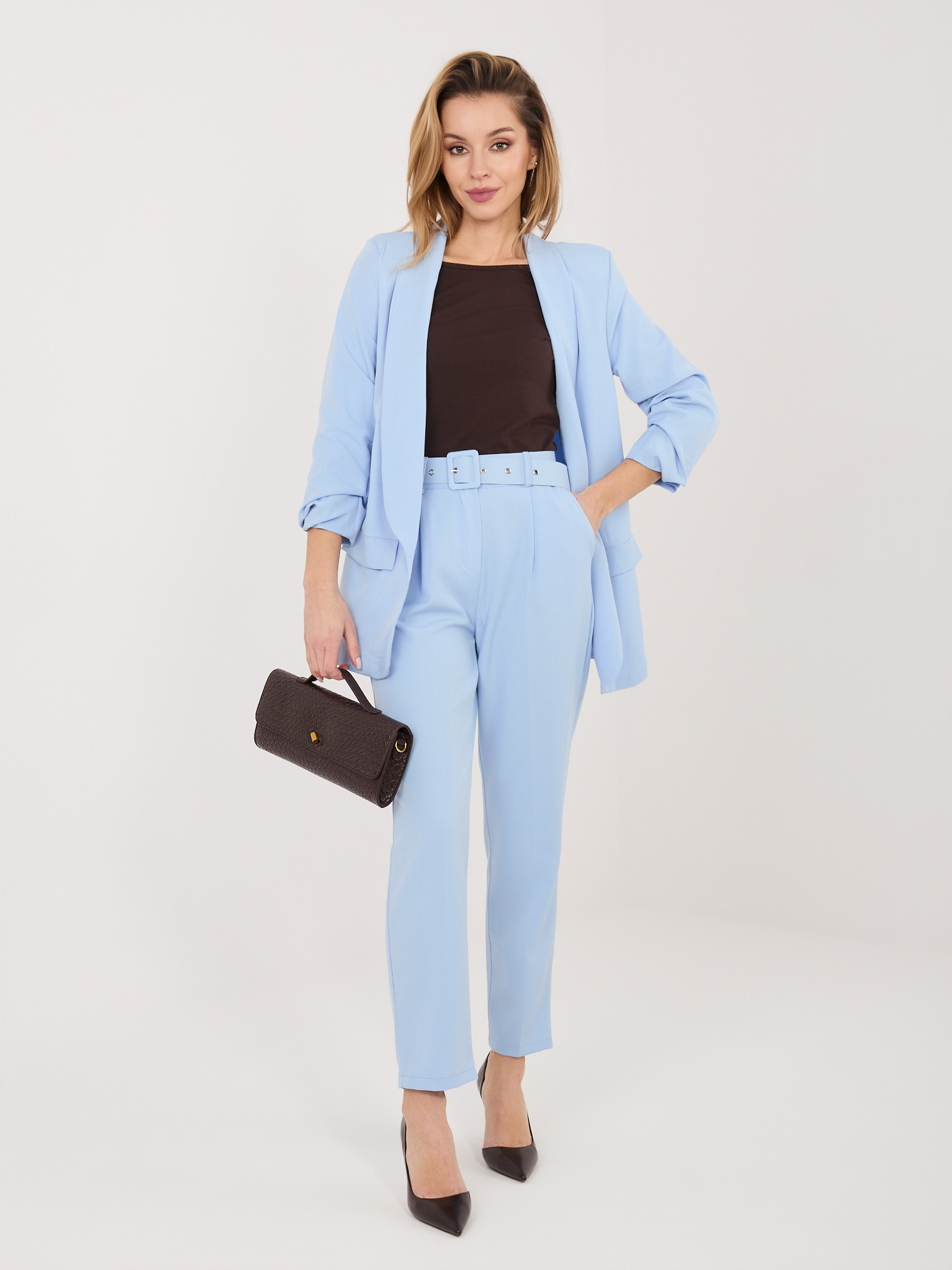 Eleganter Damen Zweiteiler mit 78 Hose Damen mode