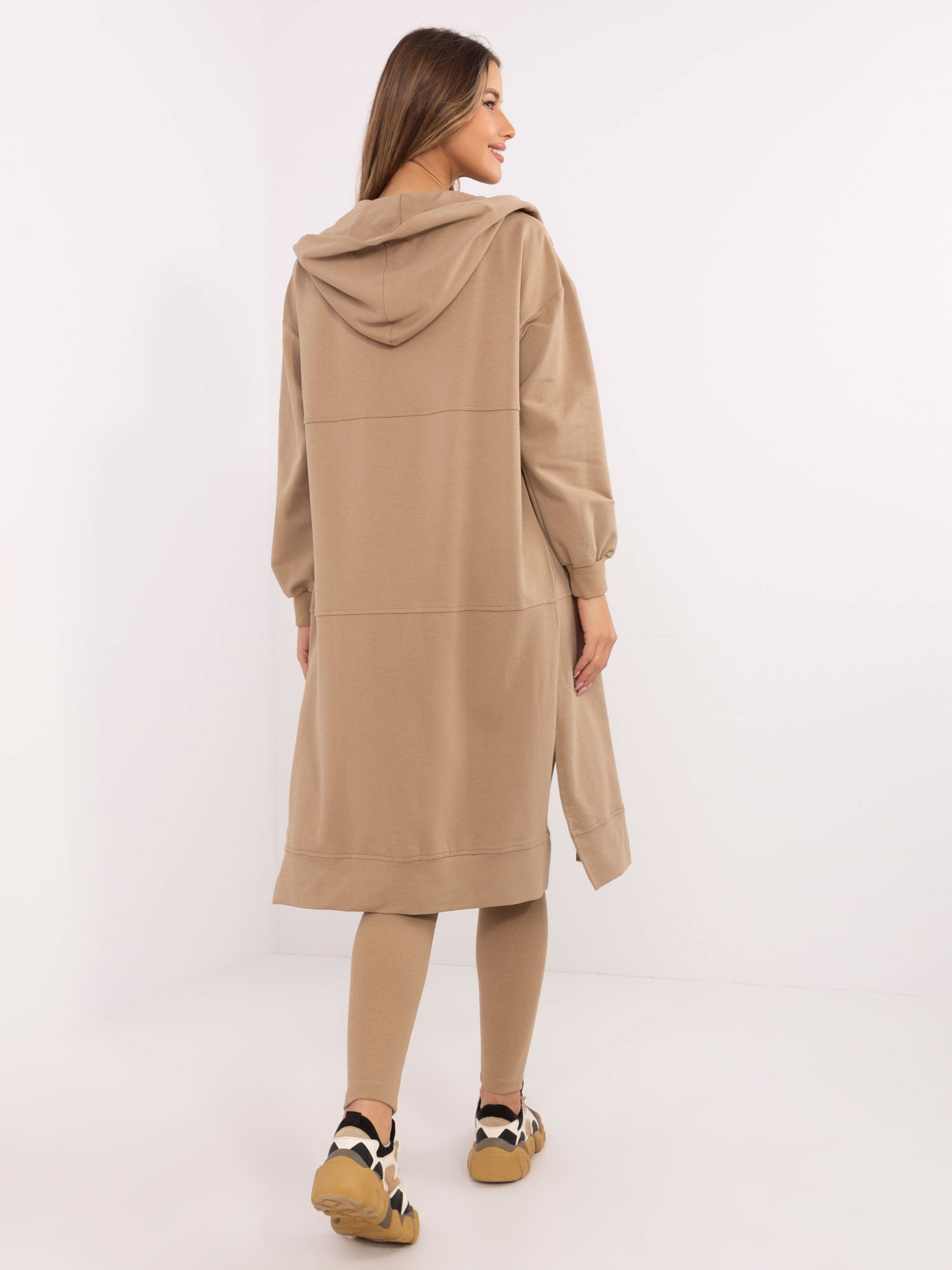 Eleganter Trainingsanzug Damen Set mit Leggings und Sweatshirt sportlich bequem damenmode