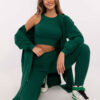 Eleganter Trainingsanzug Damen Set mit Leggings und Sweatshirt sportlich bequem damenmode