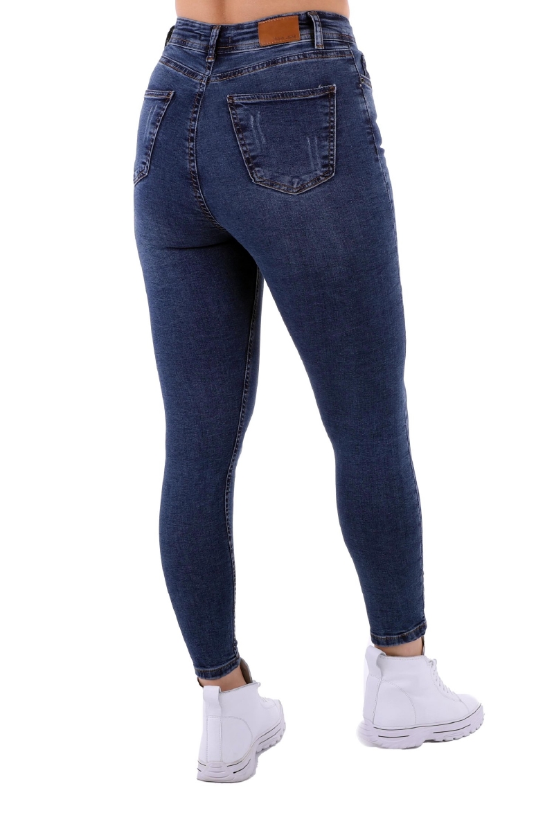 High Waist Skinny Jeans Rückansicht