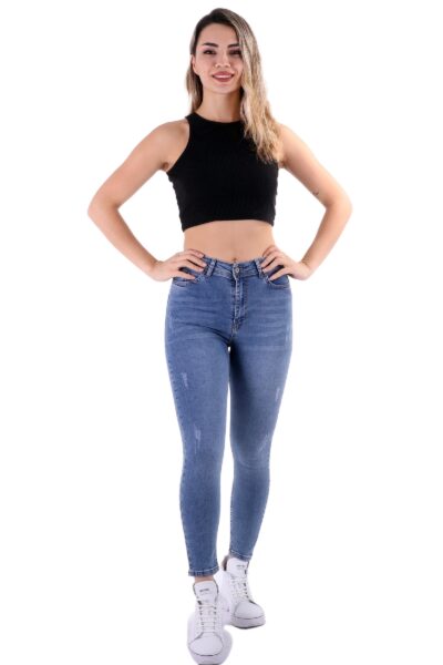 High Waist Skinny Jeans Damenmode