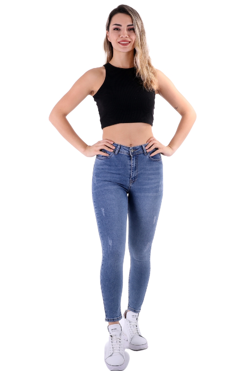 High Waist Skinny Jeans Damenmode