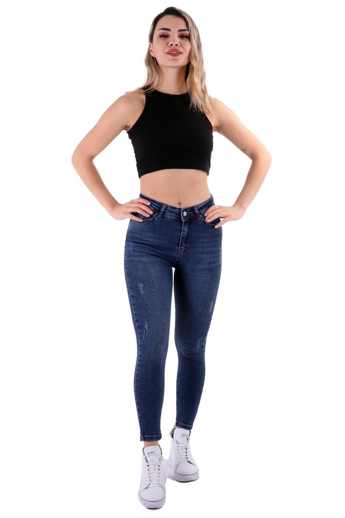 High Waist Skinny Jeans Vorderansicht