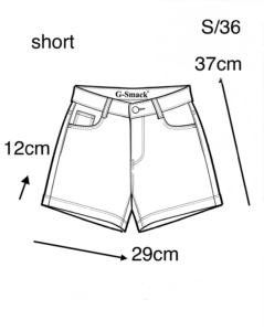 Modische Push-up Jeansshorts für Damen